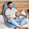 Купить Подушка П-подобная IDEIA 140х75х20 см U-shape для беременных, реабилитации и повседневного комфорта на obuv-plus.com.ua
