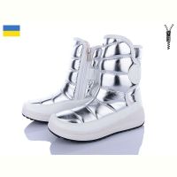 Купить Дутики Lvovbaza Paolla 463-6912 зм срібло-сірий на obuv-plus.com.ua
