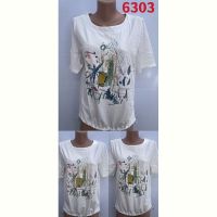 Купить Футболка Gertie 6303 white-grey на obuv-plus.com.ua