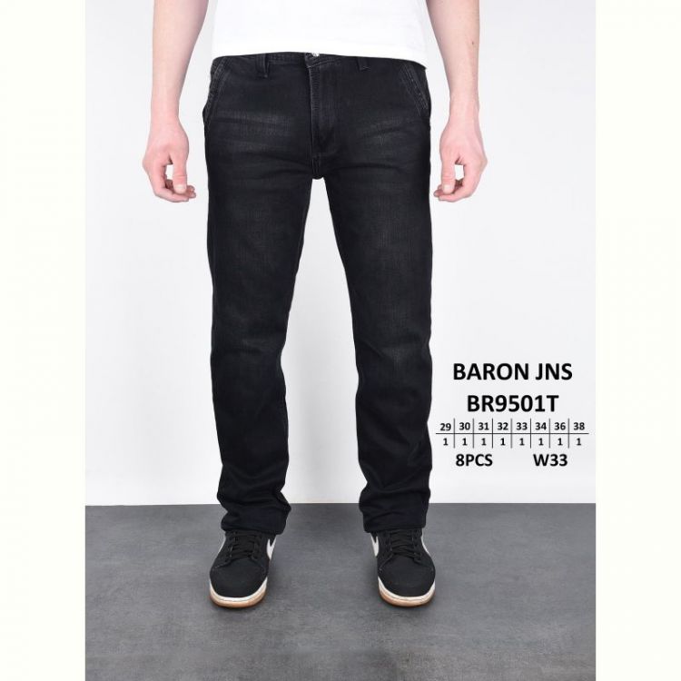 Купить Джинсы God Baron BR9501T black на obuv-plus.com.ua