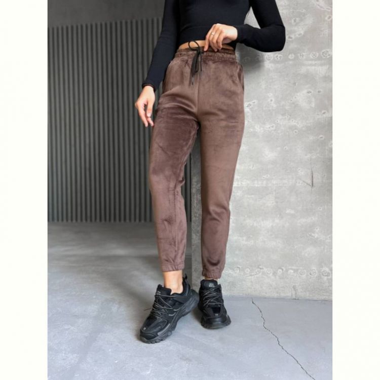 Купить Штаны спорт Sport style AB506 brown на obuv-plus.com.ua