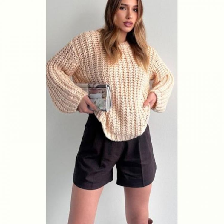 Купить Свитер Lora LR719 l.beige на obuv-plus.com.ua