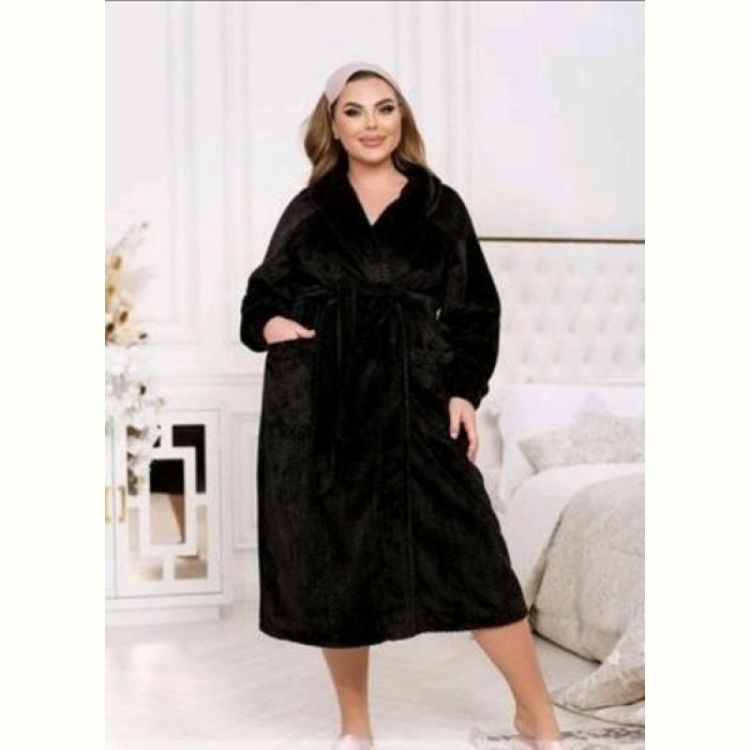 Купить Халат Romeo life RL875 black на obuv-plus.com.ua