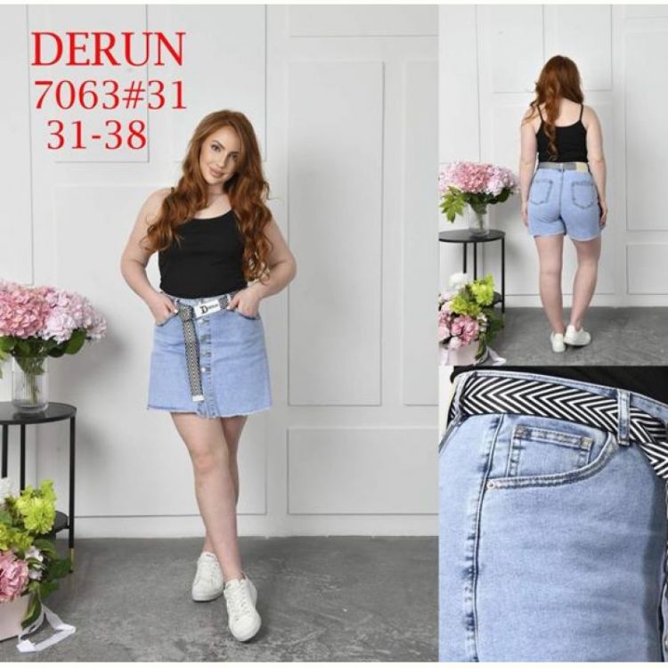 Купить Юбка-шорты Maxim Jeans 7063 l.blue на obuv-plus.com.ua