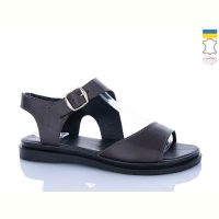 Купить Босоножки Garti 138 коричневий шк. на obuv-plus.com.ua
