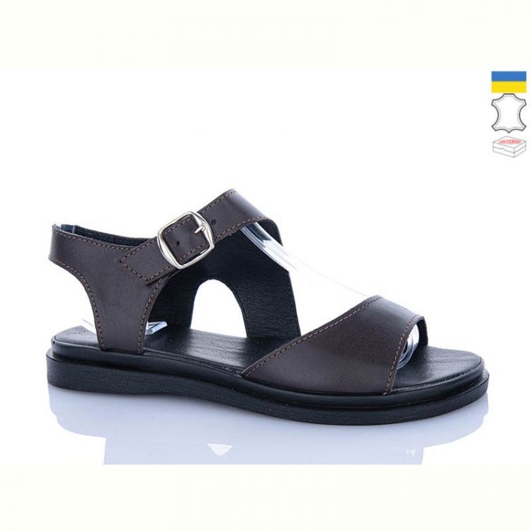 Купить Босоножки Garti 138 коричневий шк. на obuv-plus.com.ua