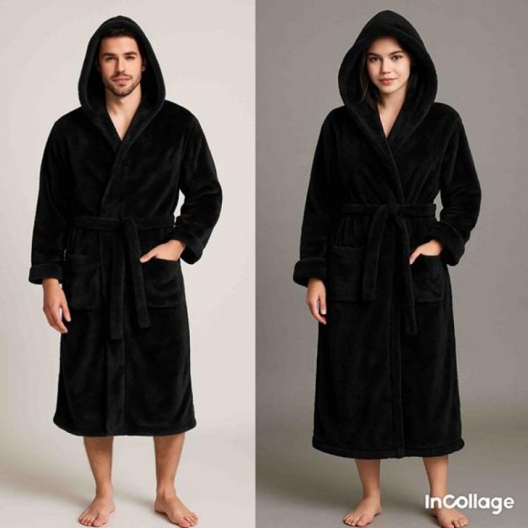Купить Халат Fili Wear FW1581 black на obuv-plus.com.ua