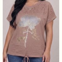 Купить Футболка LeVisha 26018 brown на obuv-plus.com.ua