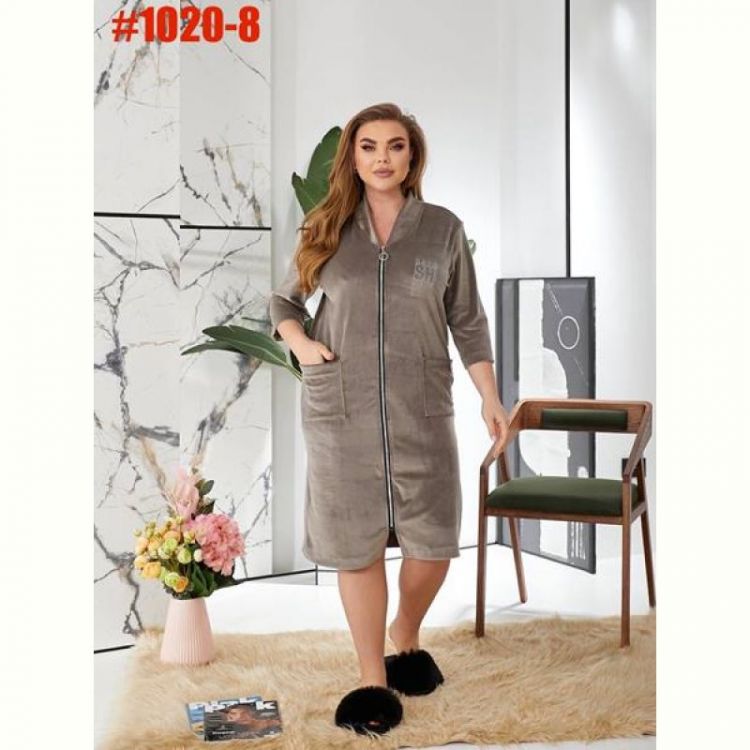 Купить Халат Romeo life 1020-8 beige на obuv-plus.com.ua