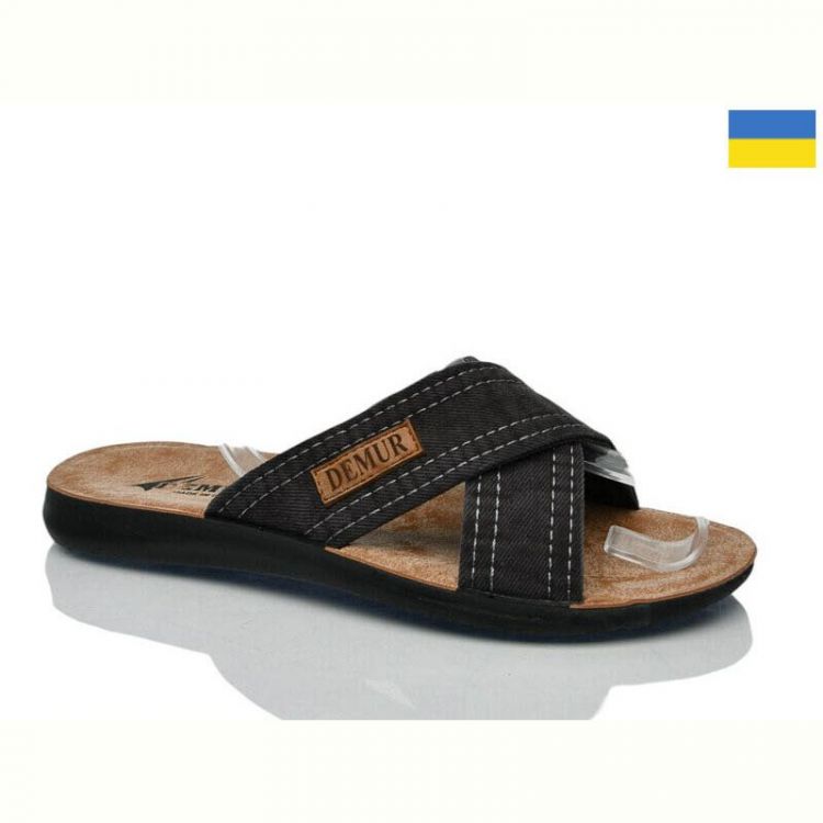 Купить Шлепанцы Demur MD26-2-2424 чорний на obuv-plus.com.ua