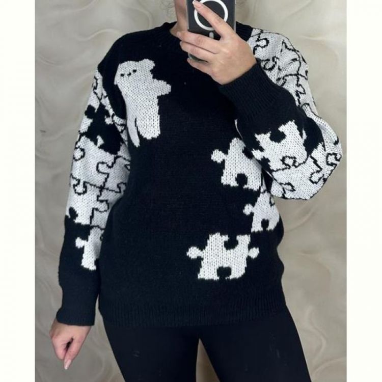 Купить Свитер LeVisha 25407 black на obuv-plus.com.ua