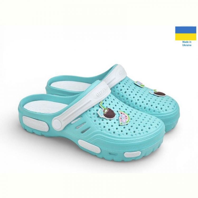 Купить Кроксы Gipanis СД48 бірюза на obuv-plus.com.ua