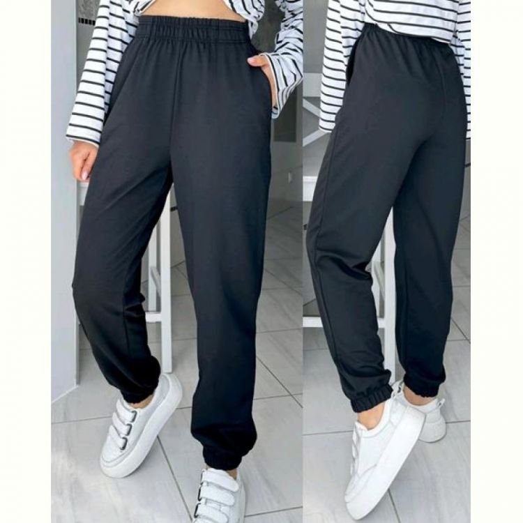 Купить Штаны спорт Sport style 1023 black на obuv-plus.com.ua