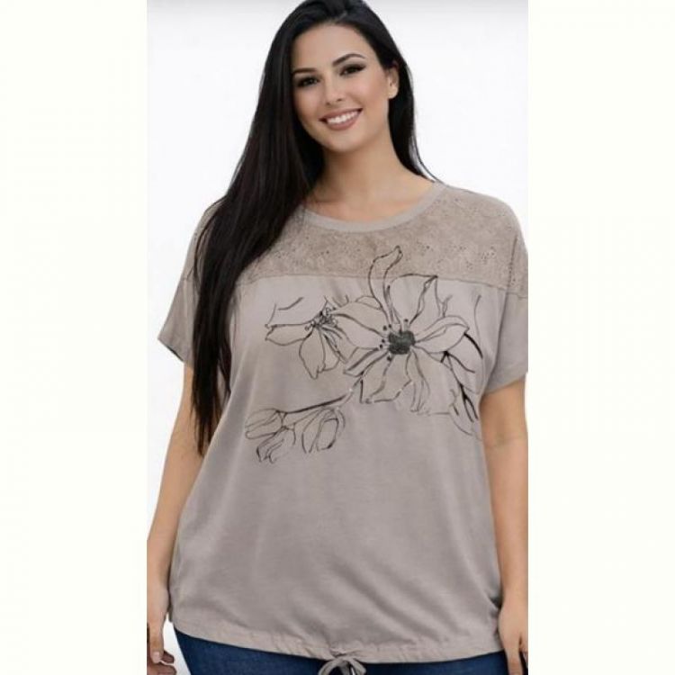 Купить Футболка Elena&Vika 26013 grey на obuv-plus.com.ua
