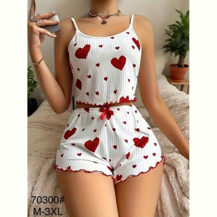 Купить Пижама Fili Wear 70300 white-red на obuv-plus.com.ua