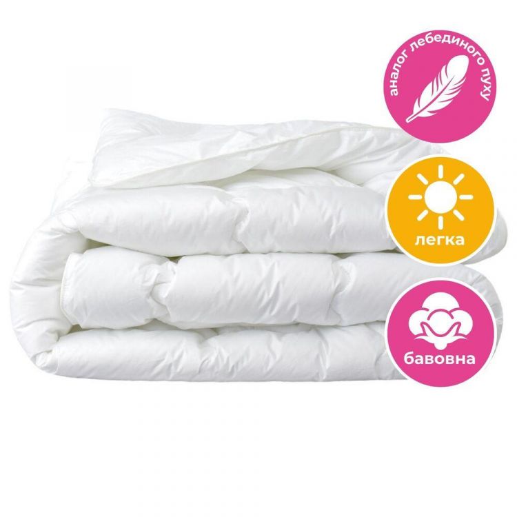 Купить Одеяло летнее Super Soft Premium 175х210 см IDEIA искусственный пух хлопок перкаль антиаллергенное для лета на obuv-plus.com.ua