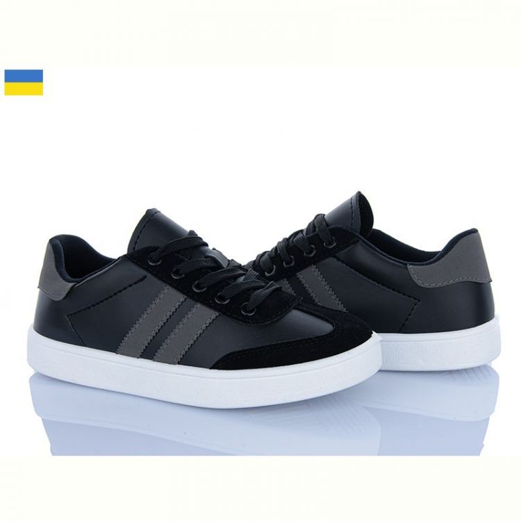 Купить Кроссовки Lvovbaza B&R 603 чорний-сірий на obuv-plus.com.ua