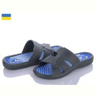 Купить Шлепанцы Golden Lion Спорт серый-синий на obuv-plus.com.ua