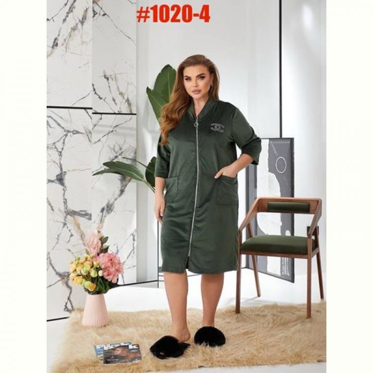 Купить Халат Romeo life 1020-4 khaki на obuv-plus.com.ua