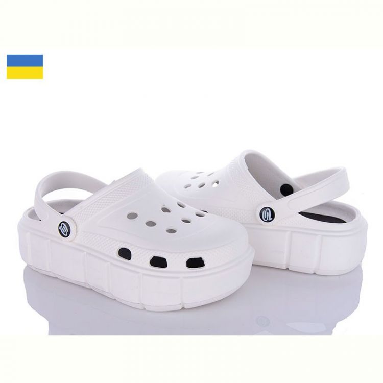 Купить Кроксы Progress Progress 152 білий на obuv-plus.com.ua