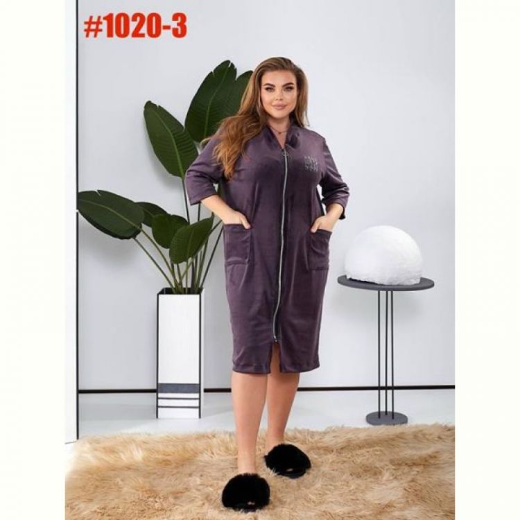 Купить Халат Romeo life 1020-3 d.grey на obuv-plus.com.ua