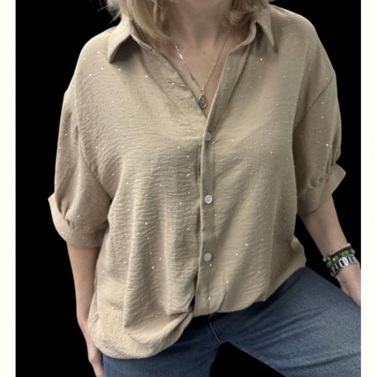 Купить Рубашка Elena&Vika 26120 d.beige на obuv-plus.com.ua