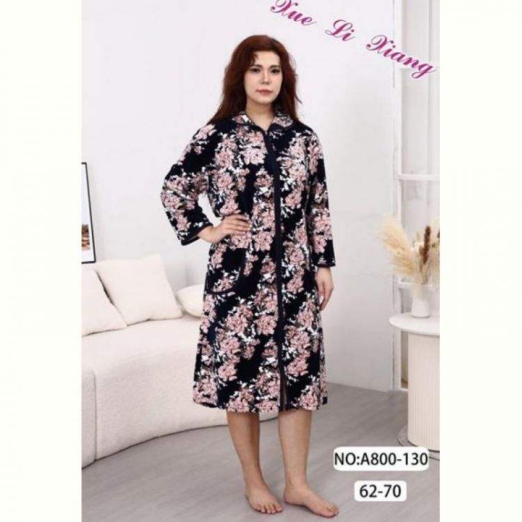 Купить Халат Anion A800-130 black-pink на obuv-plus.com.ua