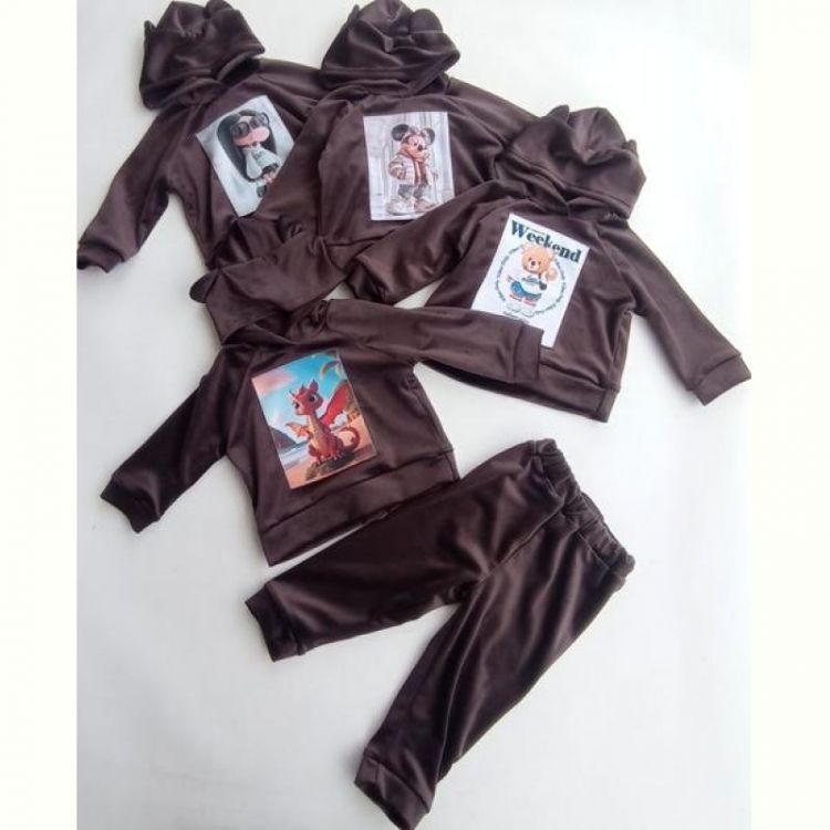 Купить Костюм спорт Meloria ML3310 brown-l.blue на obuv-plus.com.ua