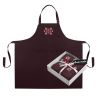 Купить Фартук для кухни IDEIA с вышивкой и карманом, з защитой от пятен, хлопок, для женщин и мужчин шоколад на obuv-plus.com.ua