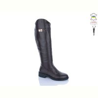 Купить Сапоги Sali 227 коричневий к чор-п.єврозима на obuv-plus.com.ua