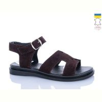 Купить Босоножки Garti 0194 коричневий замш на obuv-plus.com.ua