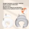 Купить Подушка для кормления диванчик 60х70х16 см хлопок антиаллергенная с молнией серая натуральная на obuv-plus.com.ua