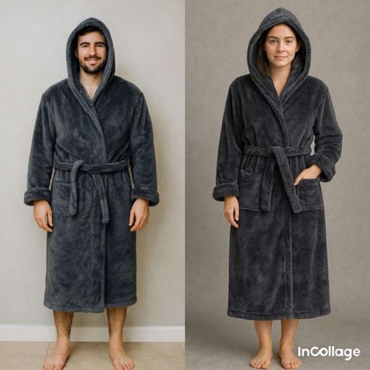 Купить Халат Fili Wear FW1573 d.grey на obuv-plus.com.ua