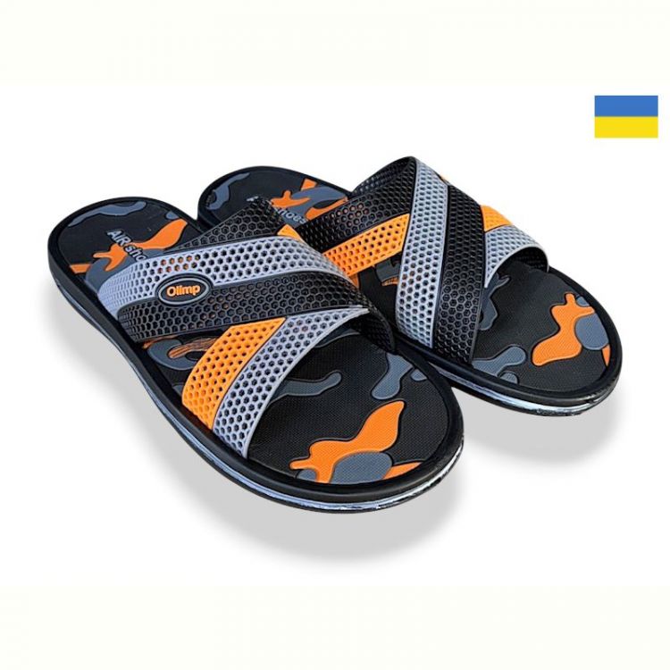 Купить Шлепанцы Олимп M203 помаранчевий на obuv-plus.com.ua