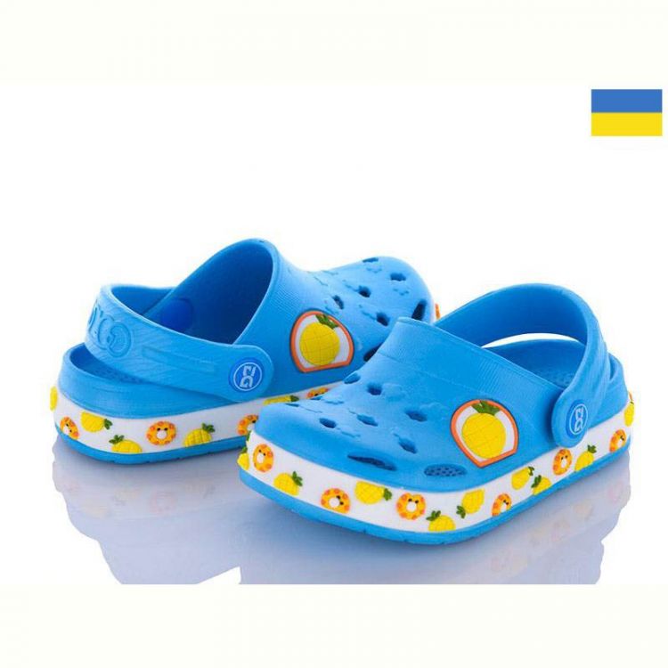 Купить Кроксы Dago 330 голубой-ананас на obuv-plus.com.ua
