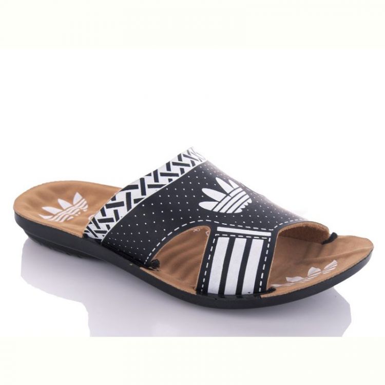 Купить Шлепанцы Malibu Adik black-white (30-35) на obuv-plus.com.ua