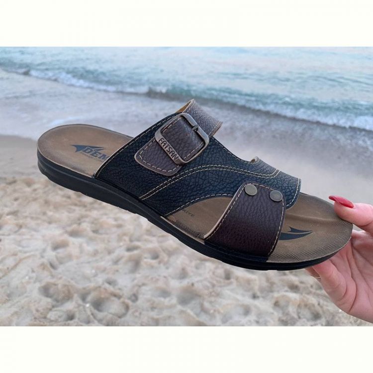 Купить Шлепанцы Demur MK26-2-6834 black-brown на obuv-plus.com.ua