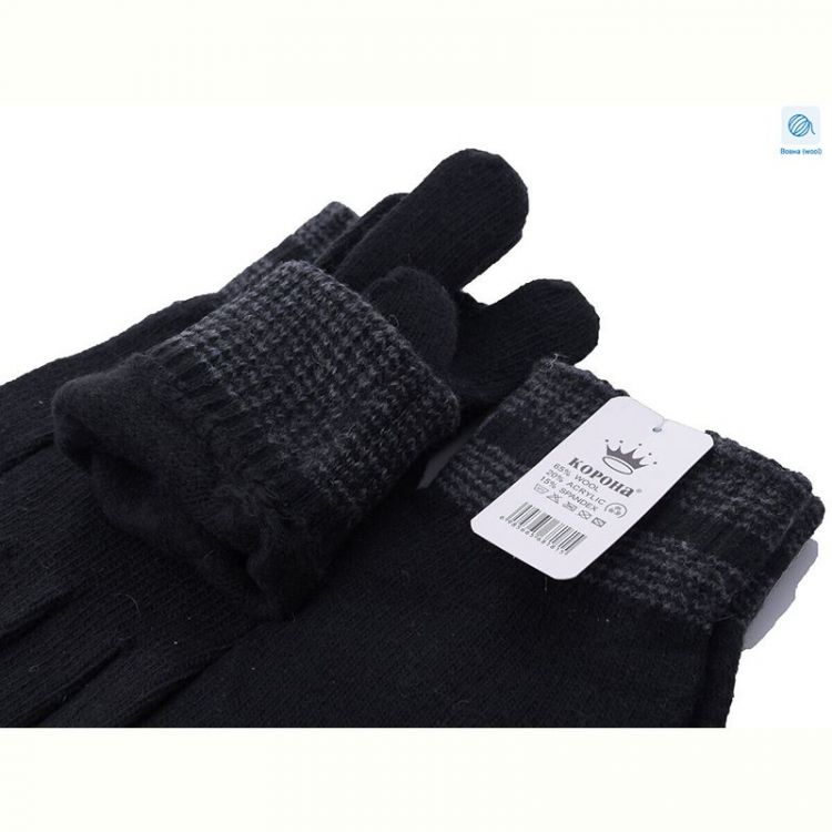 Купить Перчатки Корона 8181 black на obuv-plus.com.ua